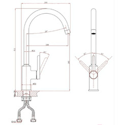 Смеситель для кухни A-Five A5-1024