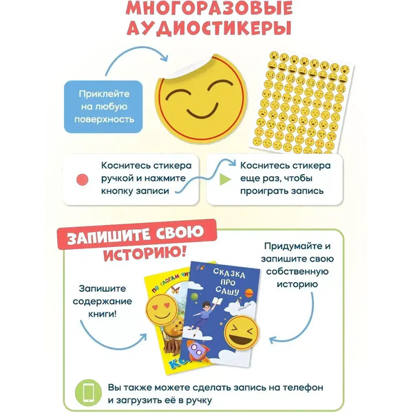Развивающий игровой набор Biidi Ручка для чтения Q10 (желтый)