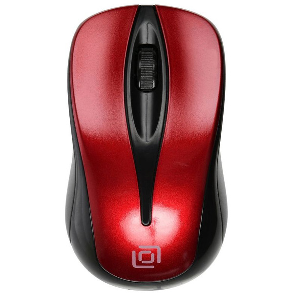 Мышь Oklick 675MW (черный/красный)