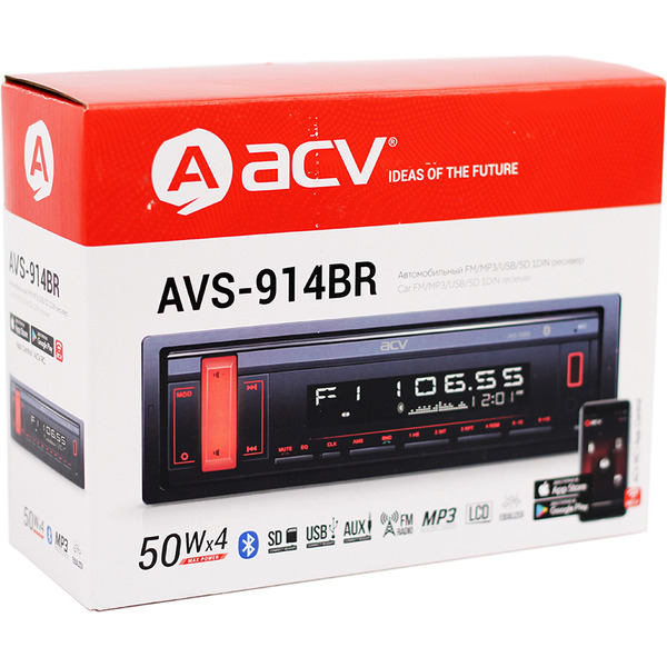 USB-магнитола ACV AVS-914BR