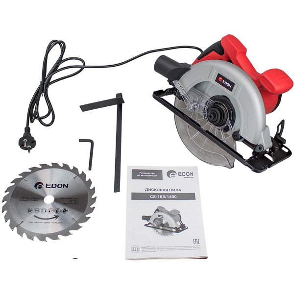 Циркулярная пила Edon CS-185/1400