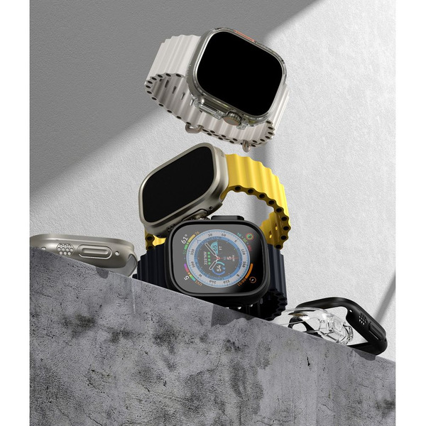 Чехол Ringke SLIM 2шт для APPLE WATCH ULTRA 1 / 2 (49 MM) CLEAR & MATTE BLACK