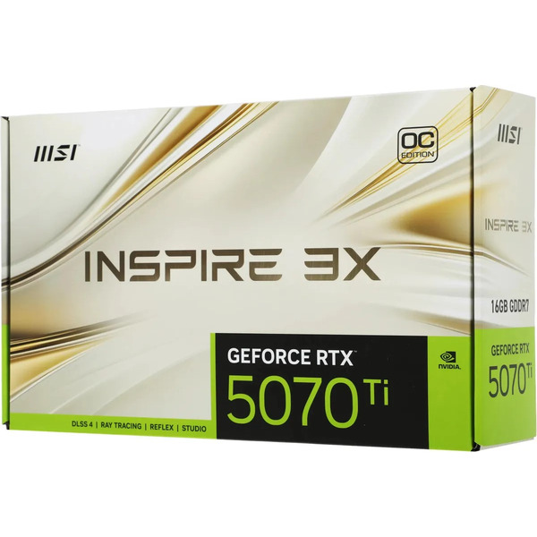 Видеокарта MSI GeForce RTX 5070 Ti 16G Inspire 3X OC
