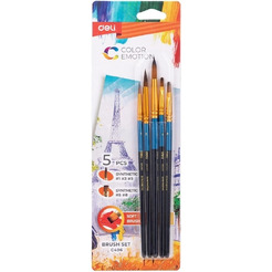 Набор кистей Deli EC406 (5 шт, синтетика)