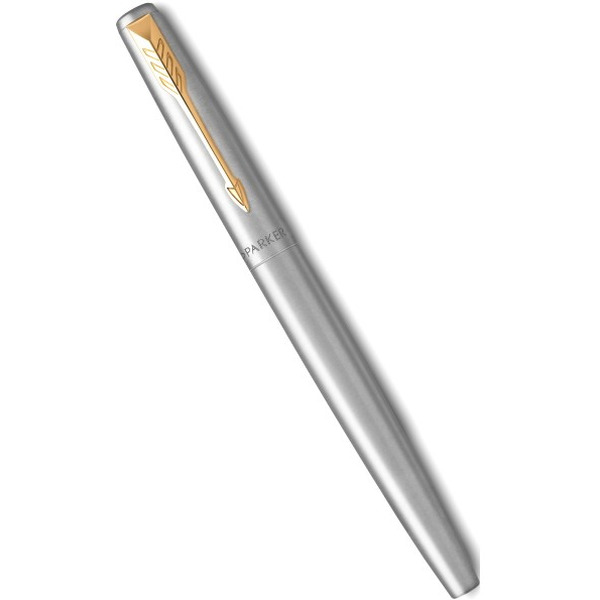 Набор ариковая ручка синяя и перьевая ручка PARKER Jotter Stainless Steel GT (143360)