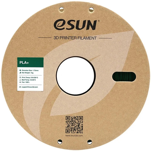 Пластиковая нить ESUN PLA+ 1,75 мм pine green