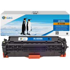 Картридж лазерный G&G GG-CC530A черный (3500стр.) для HP CLJ CP2020/CP2025/CM2320 MFP, MF8330/8350