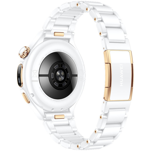 Умные часы Huawei Watch 6 Pro 43 мм LEB-AL10 (белый, с белым керамическим браслетом)