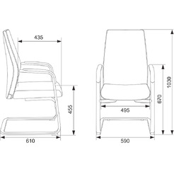 Стул офисный Бюрократ Jons-LOW-V (черный)