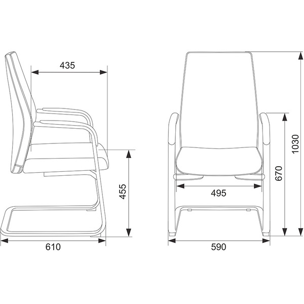 Стул офисный Бюрократ Jons-LOW-V (черный)