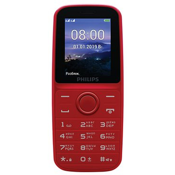 Мобильный телефон Philips E109 (красный)