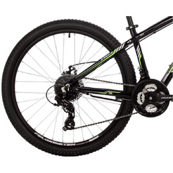 Велосипед Foxx Atlantic 27.5 р.16 2024 27AHD.ATLANTIC.16G (черный/зеленый)
