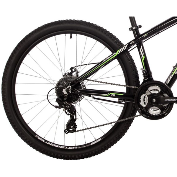 Велосипед Foxx Atlantic 27.5 р.16 2024 27AHD.ATLANTIC.16G (черный/зеленый)