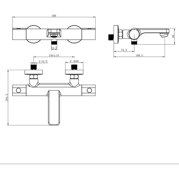 Смеситель Lauter Temp 21YH50427-4
