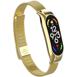 Ремешок Bingo Stainless Grid для XIAOMI Mi Band 7 (золотистый)