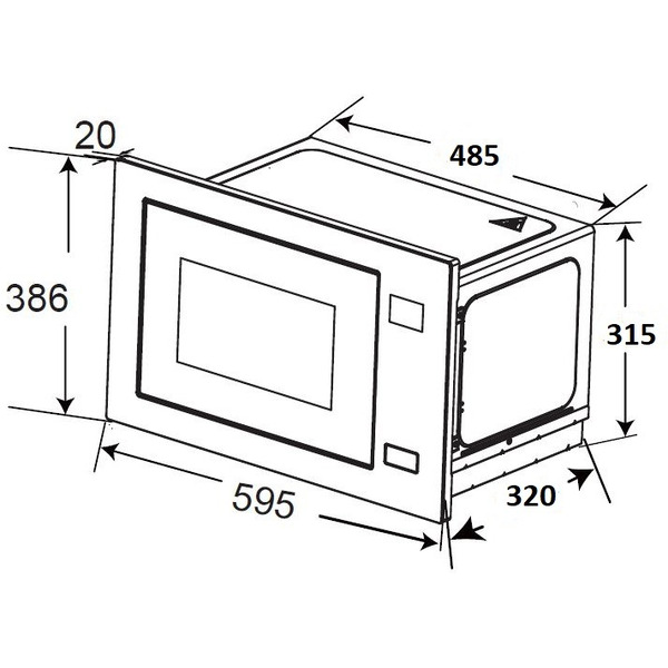 Микроволновая печь ZORG MIA211 M (черный)