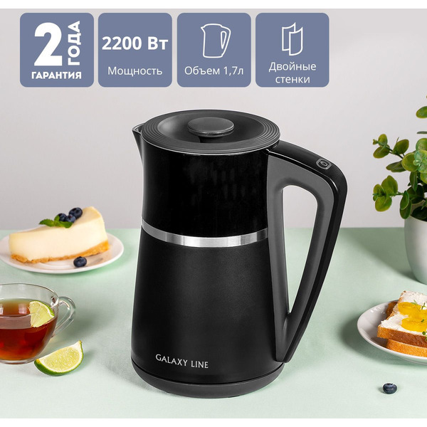 Электрический чайник Galaxy Line GL0338 (черный)