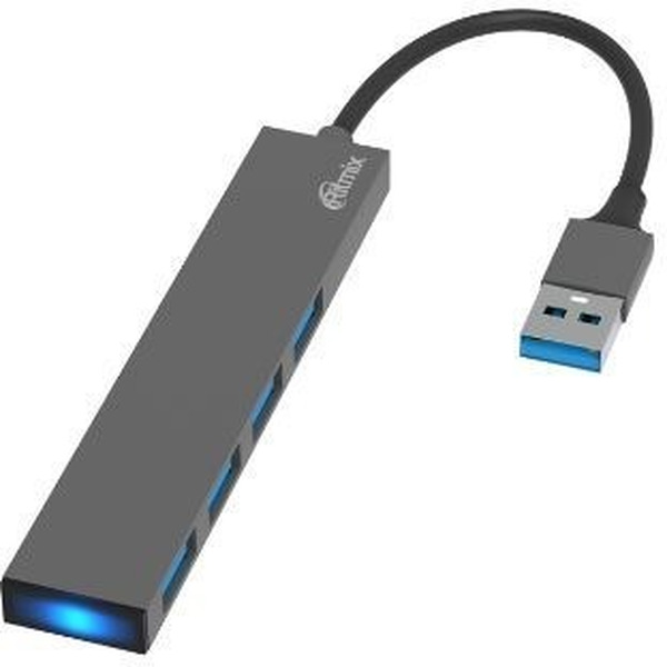 USB-хаб Ritmix CR-4404 Metal