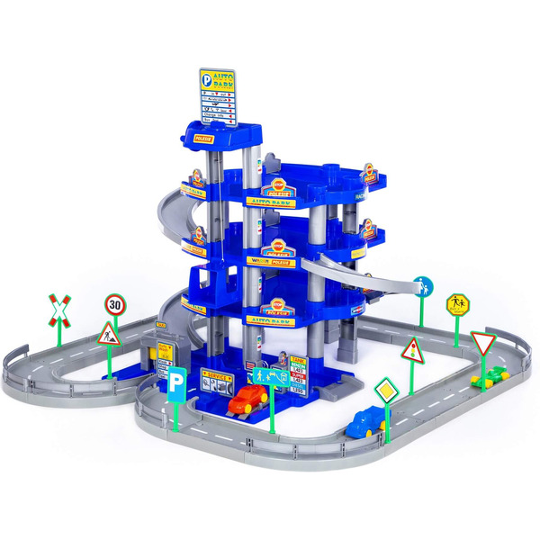 Паркинг Полесье Паркинг 4-уровневый с дорогой и автомобилями (синий) 44716