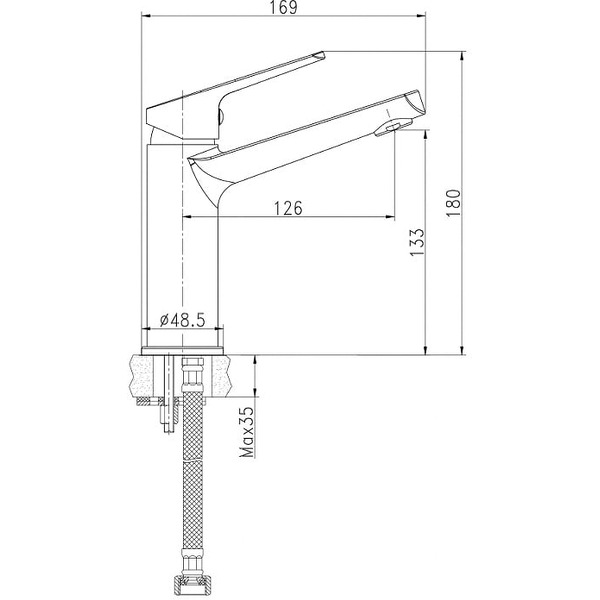 Смеситель Cersanit Flavis 63037