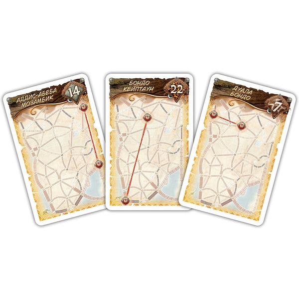 Настольная игра Hobby World 915781 Ticket to Ride : Сердце Африки