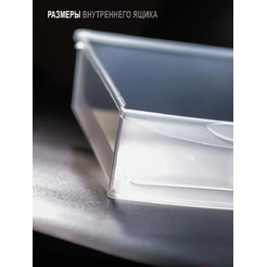 Органайзер для хранения Эльфпласт Mini Box ЕР596 (белый/прозрачный)