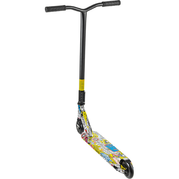 Самокат трюковый Ricos Blaze JL-301P (черный/граффити желтый)