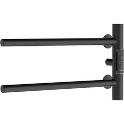 Полотенцесушитель электрический Маргроид Ferrum Cook СНШ 18x40 (черный матовый, таймер справа)