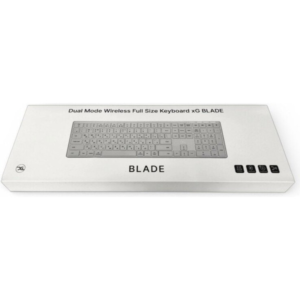 Клавиатура xGhost Blade White Silver