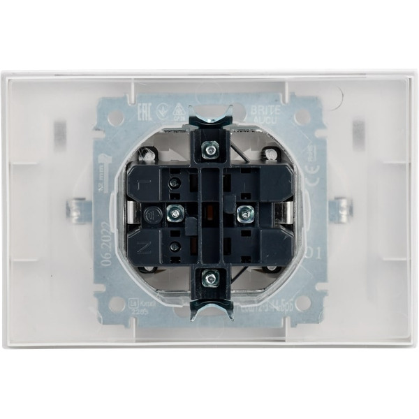 Розетка IEK Brite РСбш12-3-44-БрКр