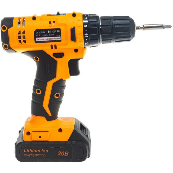 Дрель-шуруповерт Вихрь ДА-20Л-2К (72/14/21) с 2-мя АКБ