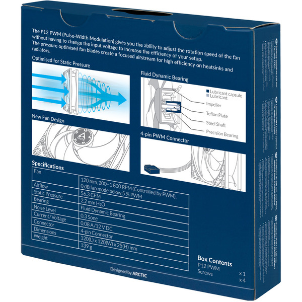 Вентилятор для корпуса Arctic Cooling P12 PWM ACFAN00131A