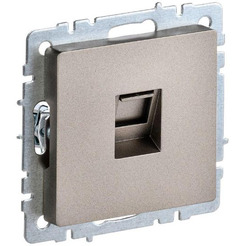 Розетка компьютерная IEK Brite РК10-БрШ