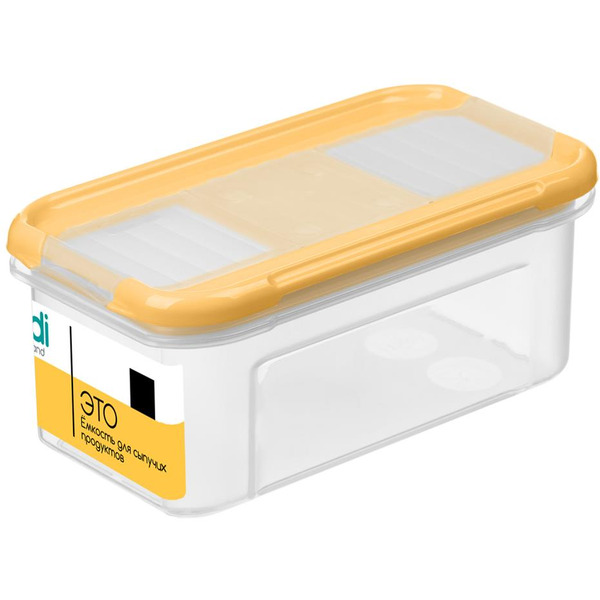 Емкость для сыпучих продуктов IDILAND Modena 221111804/01 (бледно-желтый)