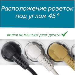 Сетевой фильтр Power Cube SPG-B-0,5M-WHITE