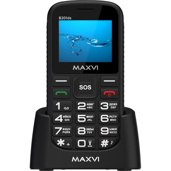 Мобильный телефон Maxvi B201ds (черный)