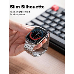 Ремешок RINGKE Metal One Air для Apple Watch 44 / 45 / 46 / 49 mm SILVER