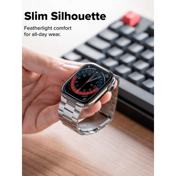 Ремешок RINGKE Metal One Air для Apple Watch 44 / 45 / 46 / 49 mm SILVER