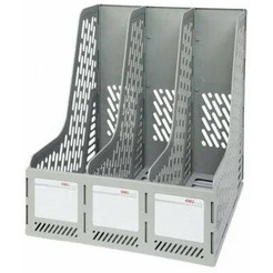 Лоток для бумаг Deli 9843 (серый)