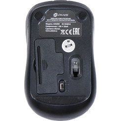 Мышь Oklick 445MW (черный/серый)