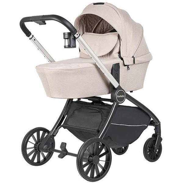 Детская универсальная коляска Farfello Baby Shell 2025 3в1 BBS-013 (кофейный комби)