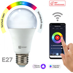 Умная лампочка EKF Connect 8W WIFI RGBW E27 slwf-e27-rgbw
