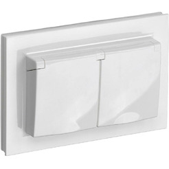 Розетка IEK Brite РСбш12-3-44-БрКр