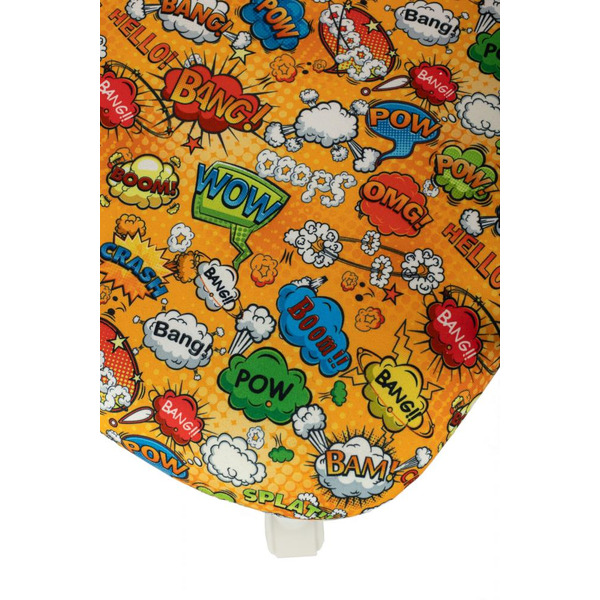 Кресло Бюрократ BUROKIDS 1W (ткань, оранжевый бэнг,корпус белый)