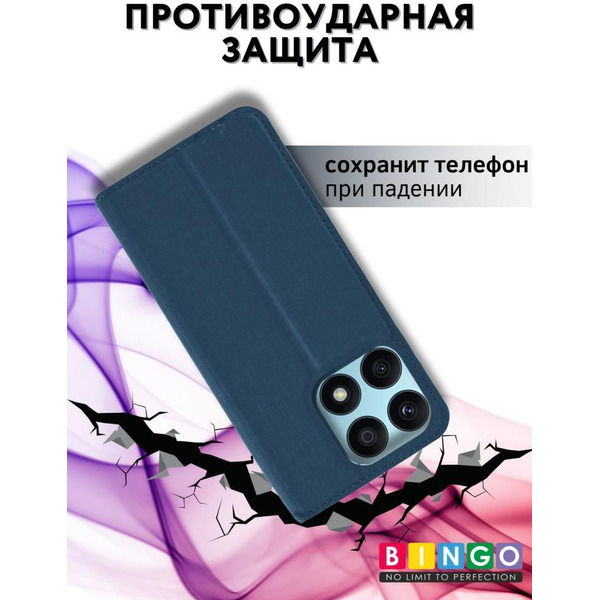 Чехол-книга BINGO Book для HONOR X8a синий
