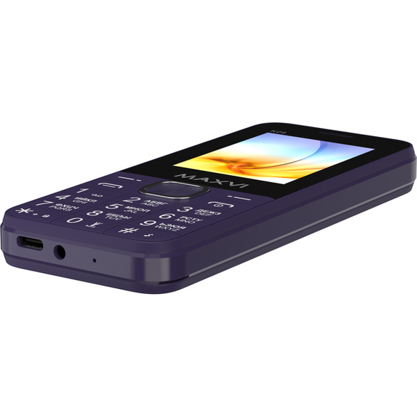Мобильный телефон Maxvi K29 + ЗУ WC-112 (фиолетовый)