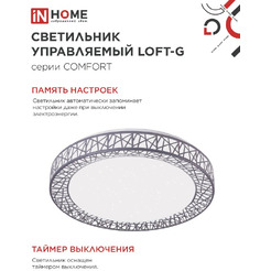Светильник светодиодный IN HOME COMFORT LOFT-G (4690612059518)
