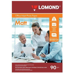 Фотобумага Lomond Матовая A4 90 г/кв.м. 500 листов (0102131)