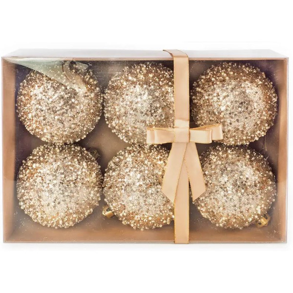 Набор новогодних шаров Ausini B8031GD