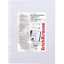 Набор перфофайлов пластиковых Erich Krause Fizzy Clear 67910 (10 шт)